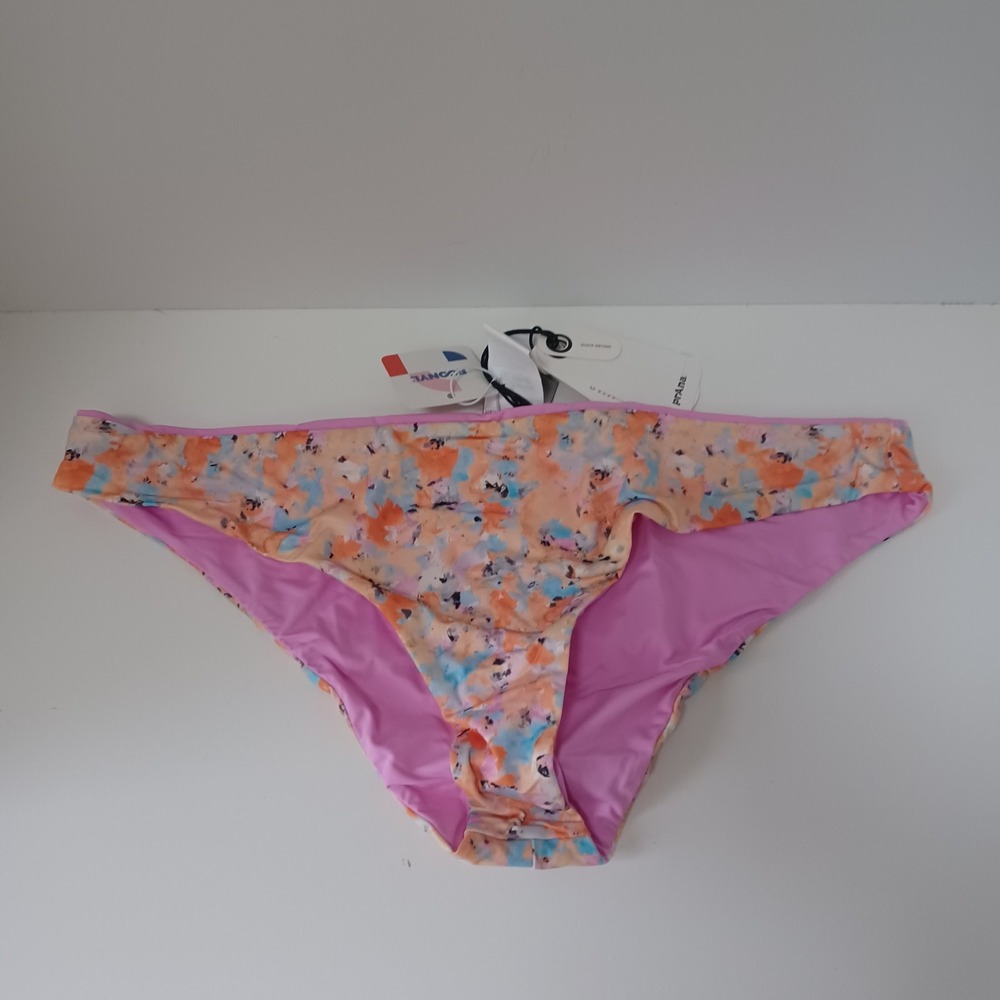 NWT prAna Gemma Reversible Low Rise Bikini Bottoms Impression L UPF 50+‎
